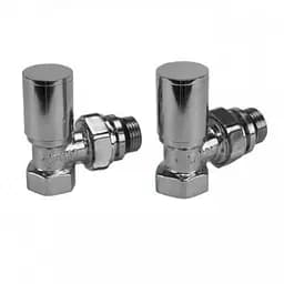 Комплект радіаторних кранів Karro KR32001 кутових 1/2" верхні Chrome 30412