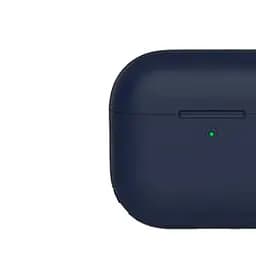 Чохол Blueo Liquid Silicone Case + Carbine для Apple AirPods 3 Deep Blue [64693] - мініатюра 2