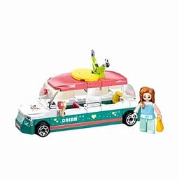 Конструктор Sluban M38-B0921 Машинка із фігуркою — набір із деталей для складання та гри, різнокольоровий