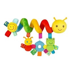Мягкая гусеница-развеска Sola Toys с подвесными игрушками для коляски и кроватки для детей