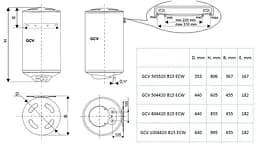 Бойлер BILIGHT CLOUD SLIM GCV 503520 B15 ECW Tesy teh0021813 - мініатюра 5