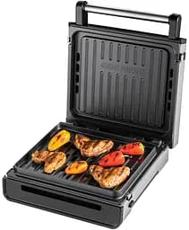 Гриль George Foreman 28000-56 Smokeless Grill 1575 Вт антипригарне покриття білий/сталь (28000-56) - мініатюра 3