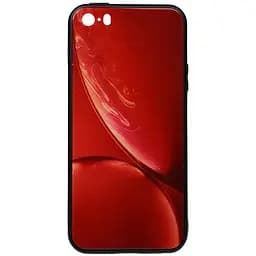 Чехол-накладка Toto Print Glass Space Case Apple iPhone SE/5s/5 Red