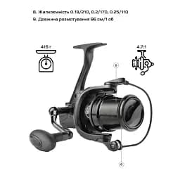 Котушка Brain Distanza 5000S 9+1BB - мініатюра 9
