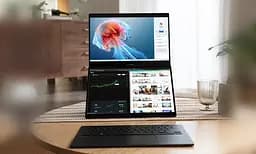 Ноутбук ASUS Zenbook Duo UX8406MA-QL104W 14' FHD OLED, Intel Ultra 9 185H, 32GB, F2TB, UMA, Win11, Сірий (90NB12U1-M00N80) - мініатюра 2