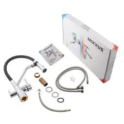 Змішувач для кухні Mixxus Premium Magnet 021 з гнучким виливом MI6973 Хром - мініатюра 5