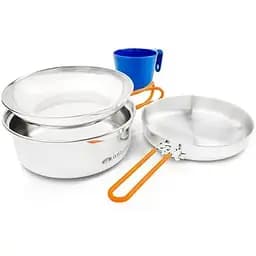 Набір посуду GSI Outdoors Glacier Stainless 1 Person Mess Kit (1099-68125)