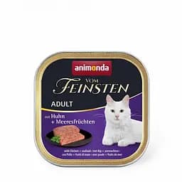 Вологий корм Animonda Vom Feinsten для кішок, з куркою та морепродуктами, 100 г - мініатюра 2