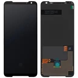 Дисплей Asus ROG Phone 2 ZS660KL чорний, Amoled, PRC
