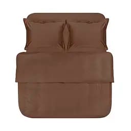 Постельное белье сатин Lotus Home - Dakota Modern шоколодный семейный