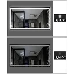 Дзеркало Dusel DE-M0061S1 Black 65x80 см, Чорний - мініатюра 4