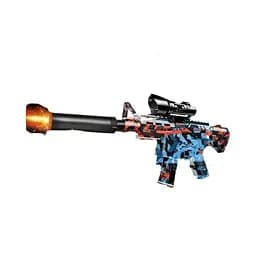 Автомат 1626-2, автоматический, стреляющий орбизами, аккумулятор 7.4V, глушитель с подсветкой, защитные очки