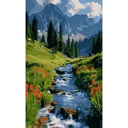 Картина за номерами Santi Гірський пейзаж 30x50 см (955555)