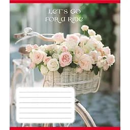 Зошит учнівський "Велосипед" 096-630091K-3 в клітинку, 96 аркушів