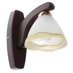 Бра Brille BKL-412W/1 настінне накладне дерев'яне кантрі