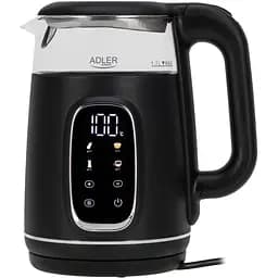 Электрочайник Adler AD 1305 black silver 1850-2200 Вт 1.7 л