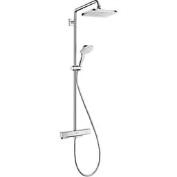 Душова система Hansgrohe Croma E Showerpipe 280 1jet EcoSmart з термостатом 27660000, Хром