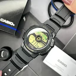 Чоловічий годинник Casio AE-1100W-1B Чорний ( AT1141-0284 ) - мініатюра 3