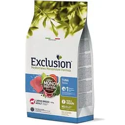 Сухий корм для дорослих собак великих порід Exclusion Noble Grain Adult Tuna Large Breed, з тунцем, 12 кг