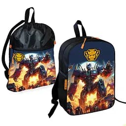Школьный рюкзак детский Трансформеры + Сумка для обуви спортивной формы рюкзак-мешок мальчику (01851)