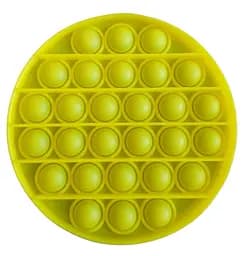 Іграшка-антистрес Pop it кругла жовта
