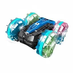 Трюкова машинка-амфібія на радіокеруванні 911-736 A-02, Акумулятор 3.7V, Пульт 2.4GHZ, Водонепроникна, Синя