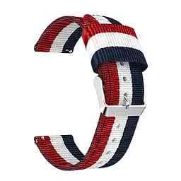 Тканинний ремінець Watchbands Cloth для Samsung Gear S3 Samsung Galaxy Watch 46mm Silver - червоно-синій (WB007CLOTHREDBLUE) - мініатюра 3