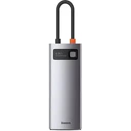 USB-Хаб Baseus Metal Gleam Series 6-in-1 Type-C gray