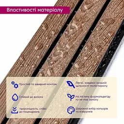 Декоративна PS рейка 122x2900x12мм (D) SW-00001739 - мініатюра 4