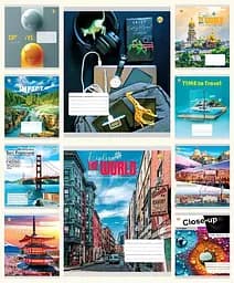 Зошити учнівські 96 аркушів клітинка Тверда ТЕ41701 Мікс 1, 10 шт. в упаковці