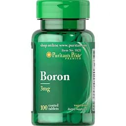 Бор Puritan's Pride Boron 3 мг 100 таблеток