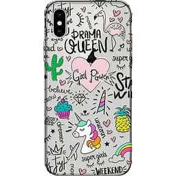 Чохол-накладка Pump Transperency Case for iPhone X/XS Abstract