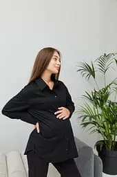 Сорочка для вагітних та годуючих Geneva Lullababe розмір L-XL (46-48) Чорний - мініатюра 2