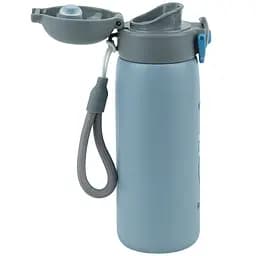 Термос з кнопкою Kite Hot style сірий 430 мл (K25-1221-3) - мініатюра 3