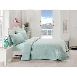 Простирадло-покривало Tac Lyon махрове 200х220 см м'ята 000229778