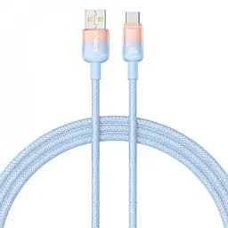 Кабель Baseus Discolor Series Fast Charging Type-C 100W (1m) blue (P10374903311-00)