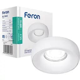 Светильник точечный Feron DL1842 MR16 G5.3 белый матовый круг (40040)