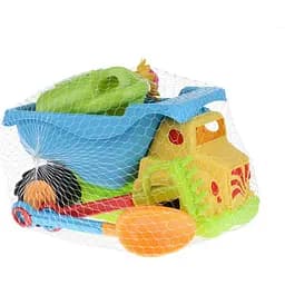 Набір для гри з піском Same Toy Вантажівка 6 предметів 973Ut-2 жовтий  - мініатюра 6
