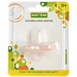 Силіконова класична пустушка Baby Team рожева (3055) - мініатюра 4
