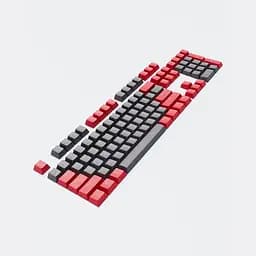 Набір кейкапів Dark Project PBT KS-42 ENG/UA/RU (DP-KS-0042) червоно-сірі - мініатюра 2