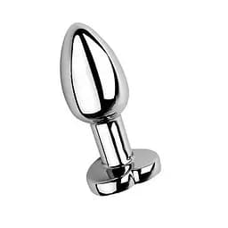Сталева анальна пробка Magic Motion Equinox з USB, оснащена підсвічуванням 7,2 см. Металік K000842