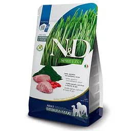 Сухий корм Farmina N&D Spirulina Lamb Adult Medium&Maxi для собак середніх і великих порід з ягням та ягодами
