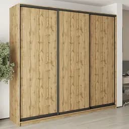 Шафа-купе тридверна MebelStar Уні BG 3ДСП 260x60x240 см Дуб тахо (MBS-7750)