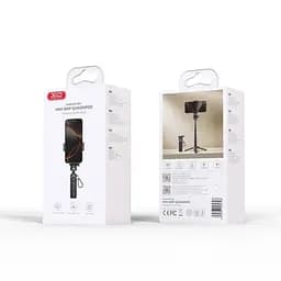Мульті-Монопод XO SS21 3 in 1 Multi-function Mini BT Selfie Stick / Camera Aid Чорний - мініатюра 6