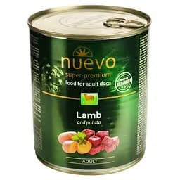 Влажный корм для взрослых собак Nuevo Adult с ягненком и картофелем 800 г (95011 (808))