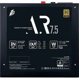Блок живлення 1stPlayer PS-750AR (AR-GLD-750-BK-EU) [140572] - мініатюра 6