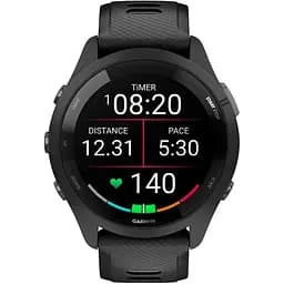 Смарт-годинник Garmin Forerunner 265 Black Bezel and Case with Black/Powder Gray Silicone Band 010-02810-10 [89347] - мініатюра 3