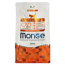 Сухой корм Monge Cаt Kitten с уткой, 0,4 кг (70011082)