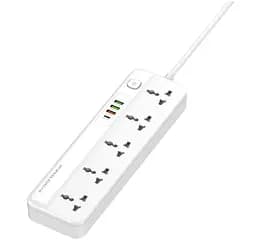 Мережевий фільтр-подовжувач Prologix Premium PRSC5415W 5 розеток 4 USB (PD+QC3.0+2 AUTO ID) 2 м - мініатюра 4
