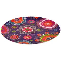 Тарілка Fissman з бамбукового волокна плоска purpur 25x1.4 см (8958)